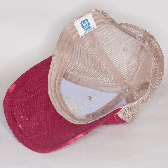 Larceny Bourbon Hat Mens One Size Distressed Bleached Cap - Picture 5 of 5